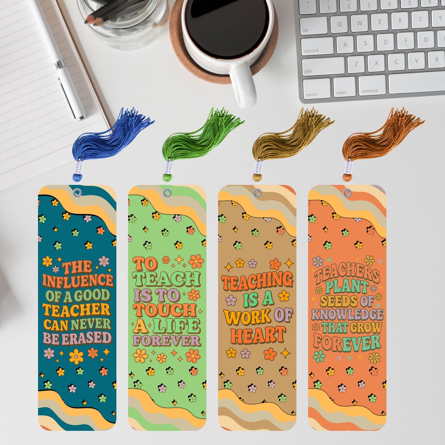 Teacher's day Retro Bookmark