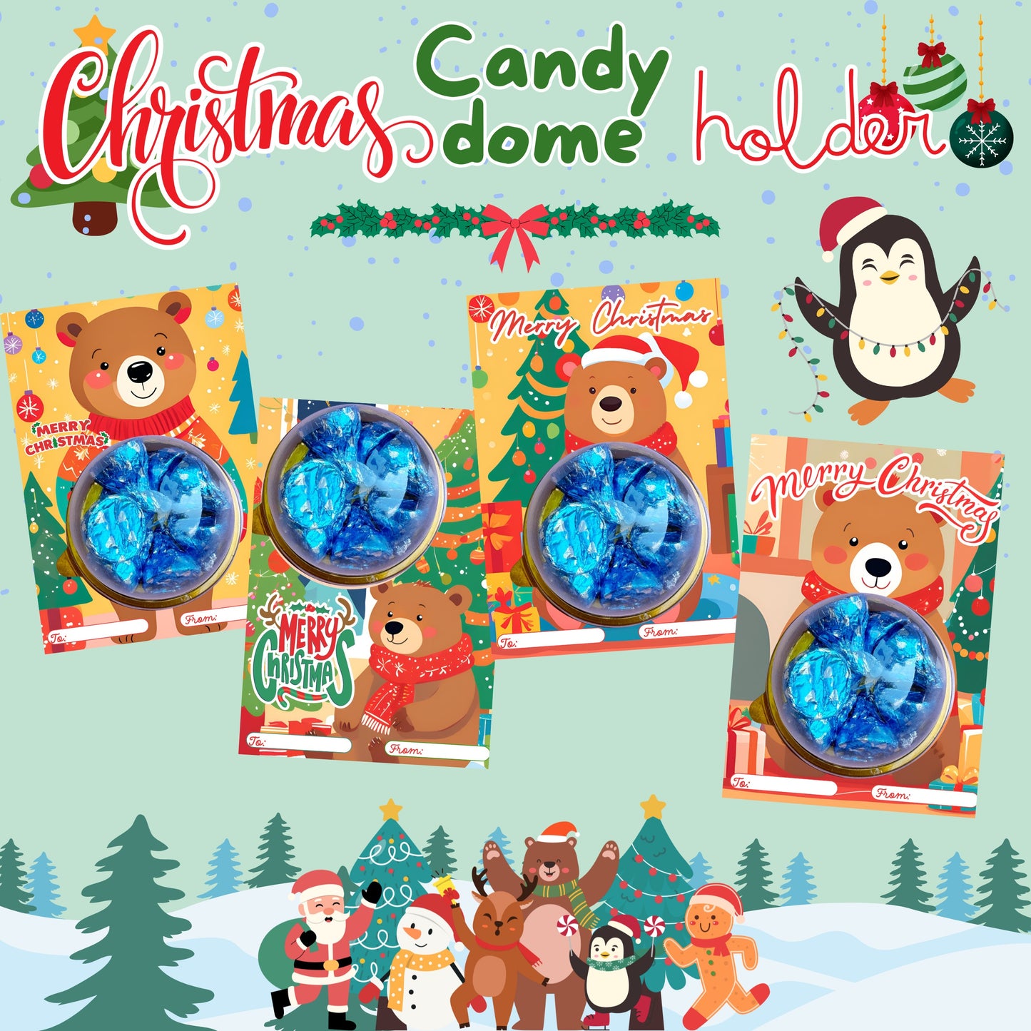 Christmas Candy Dome