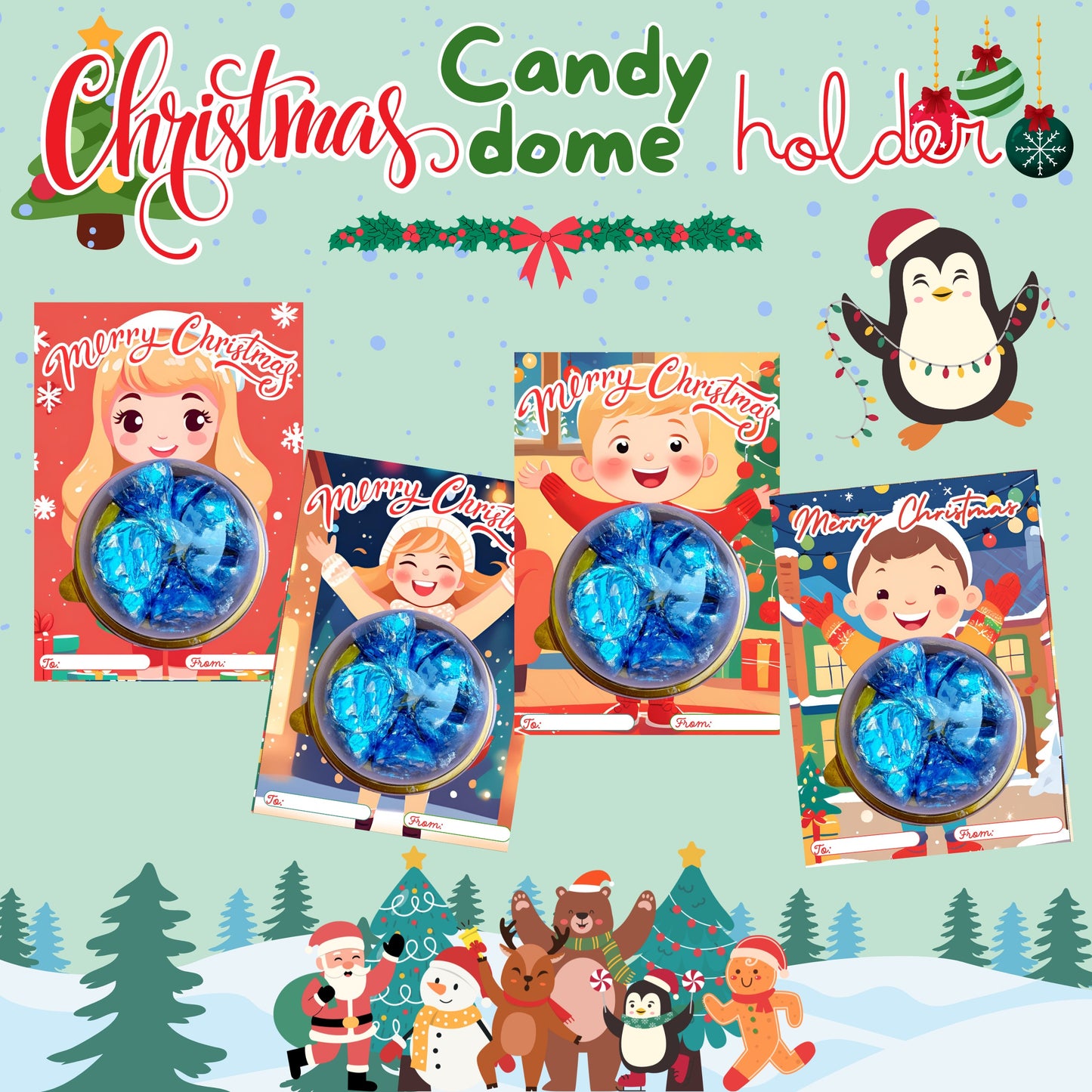 Christmas Candy Dome