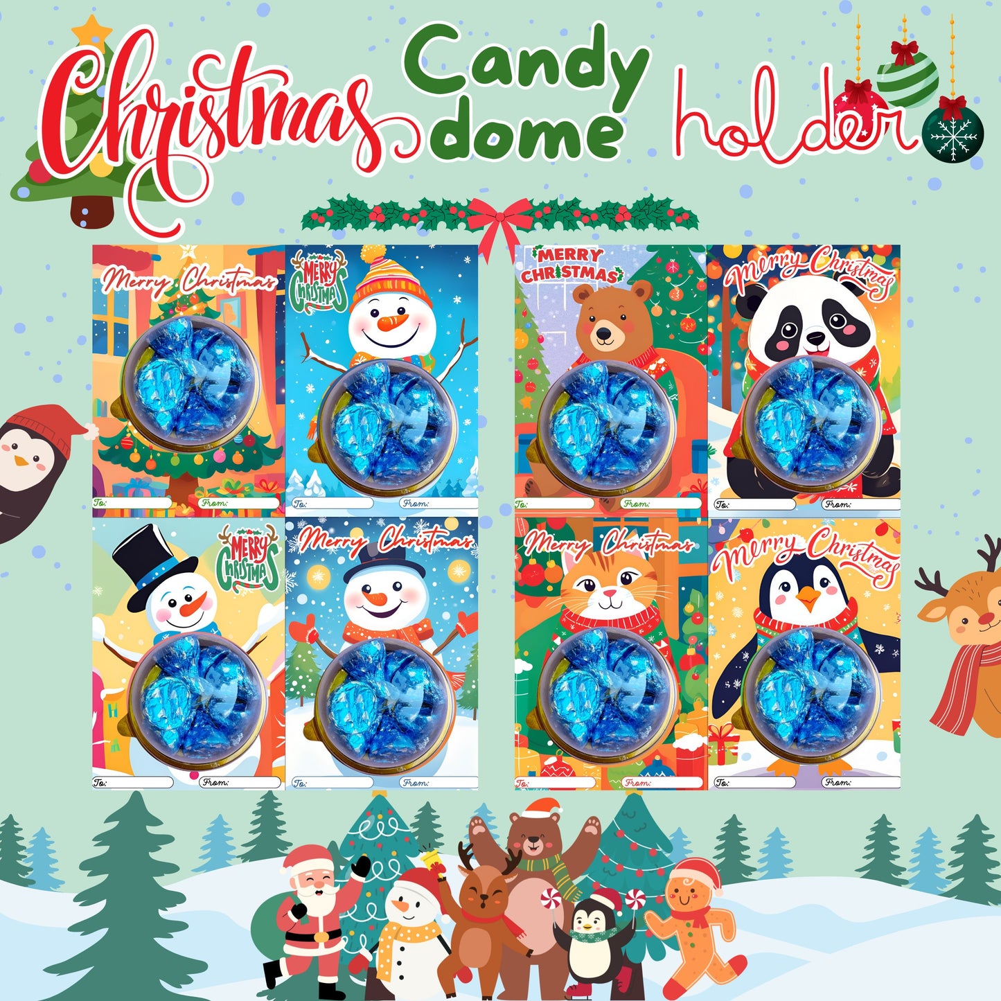 Christmas Candy Dome