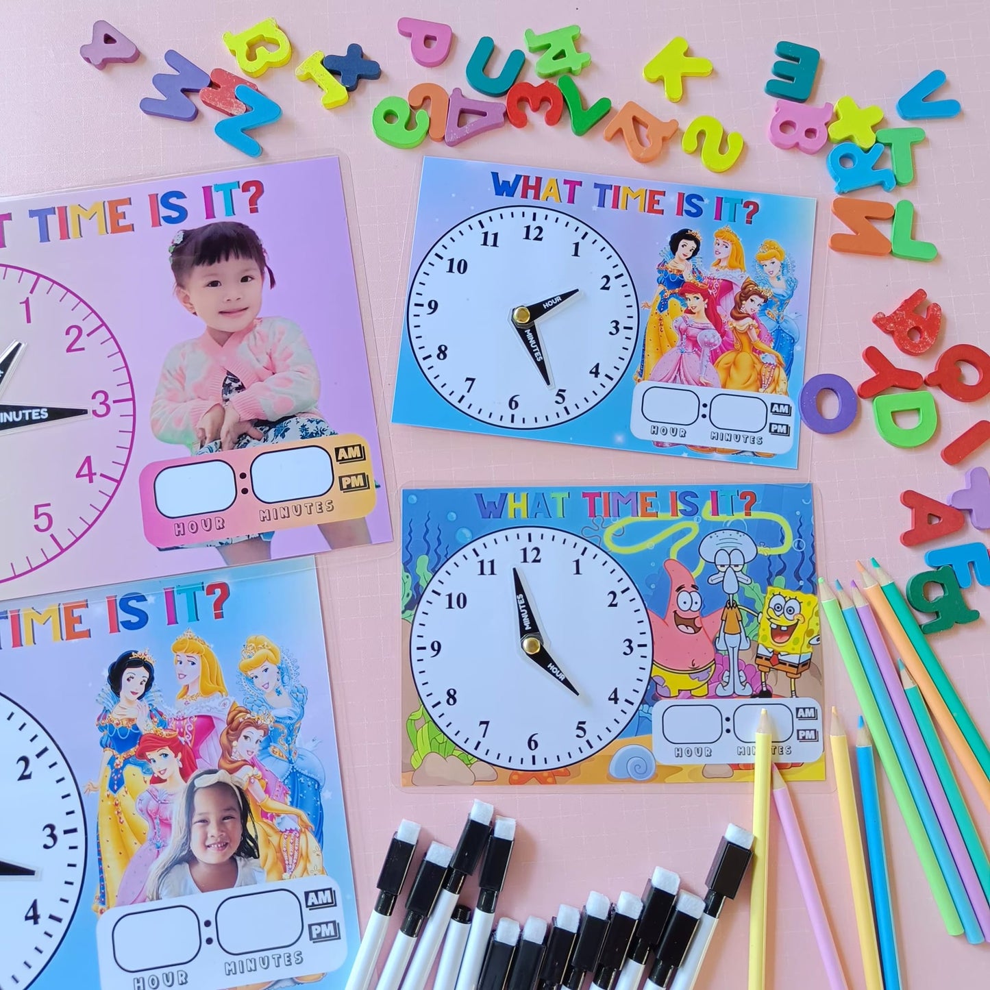 What time is it? Laminated Clock