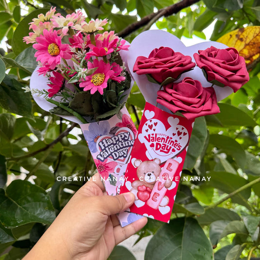 Valentines Flower/choco holder