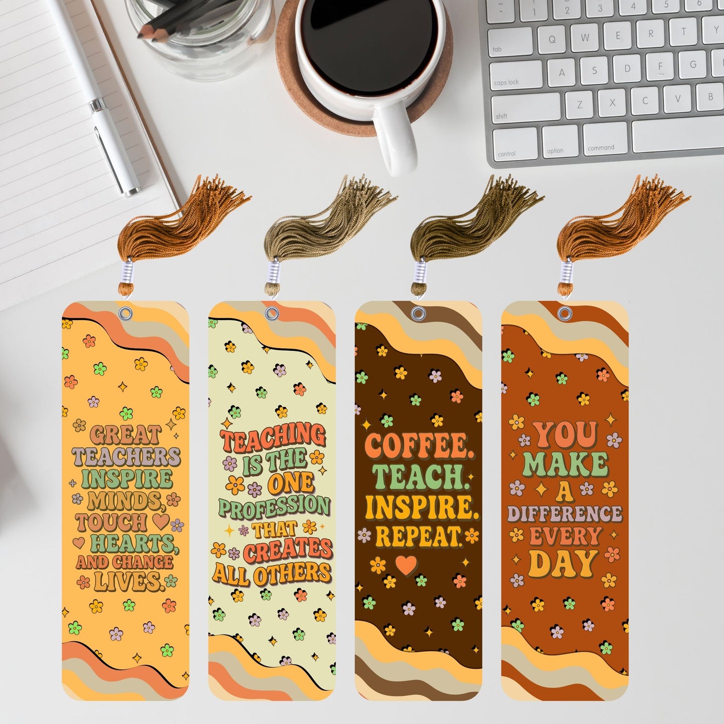 Teacher's day Retro Bookmark