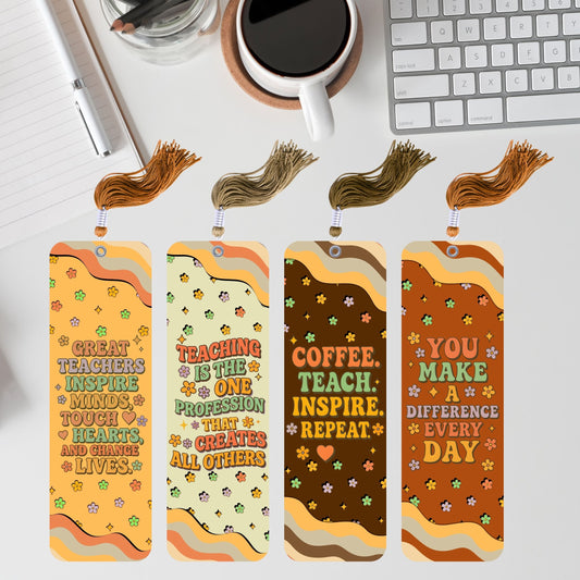 Teacher's day Retro Bookmark