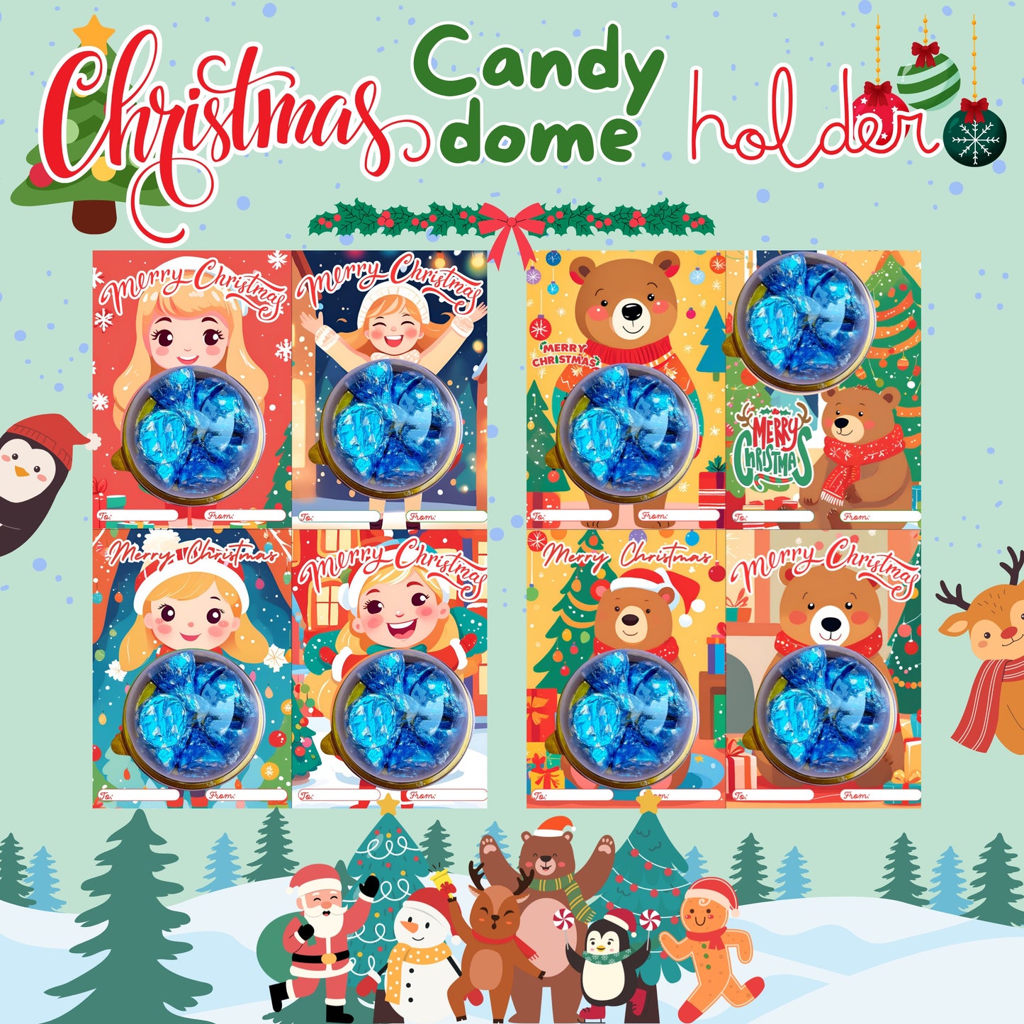 Christmas Candy Dome