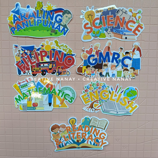 Subject Label Stickers