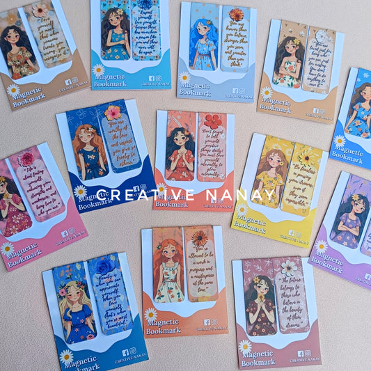 MIRA FLORAL MAGNETIC BOOKMARK