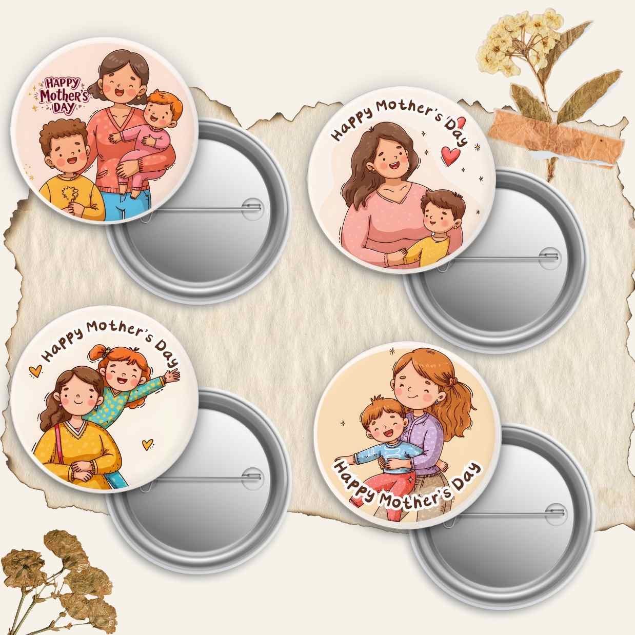 Mother's day Badge Pin