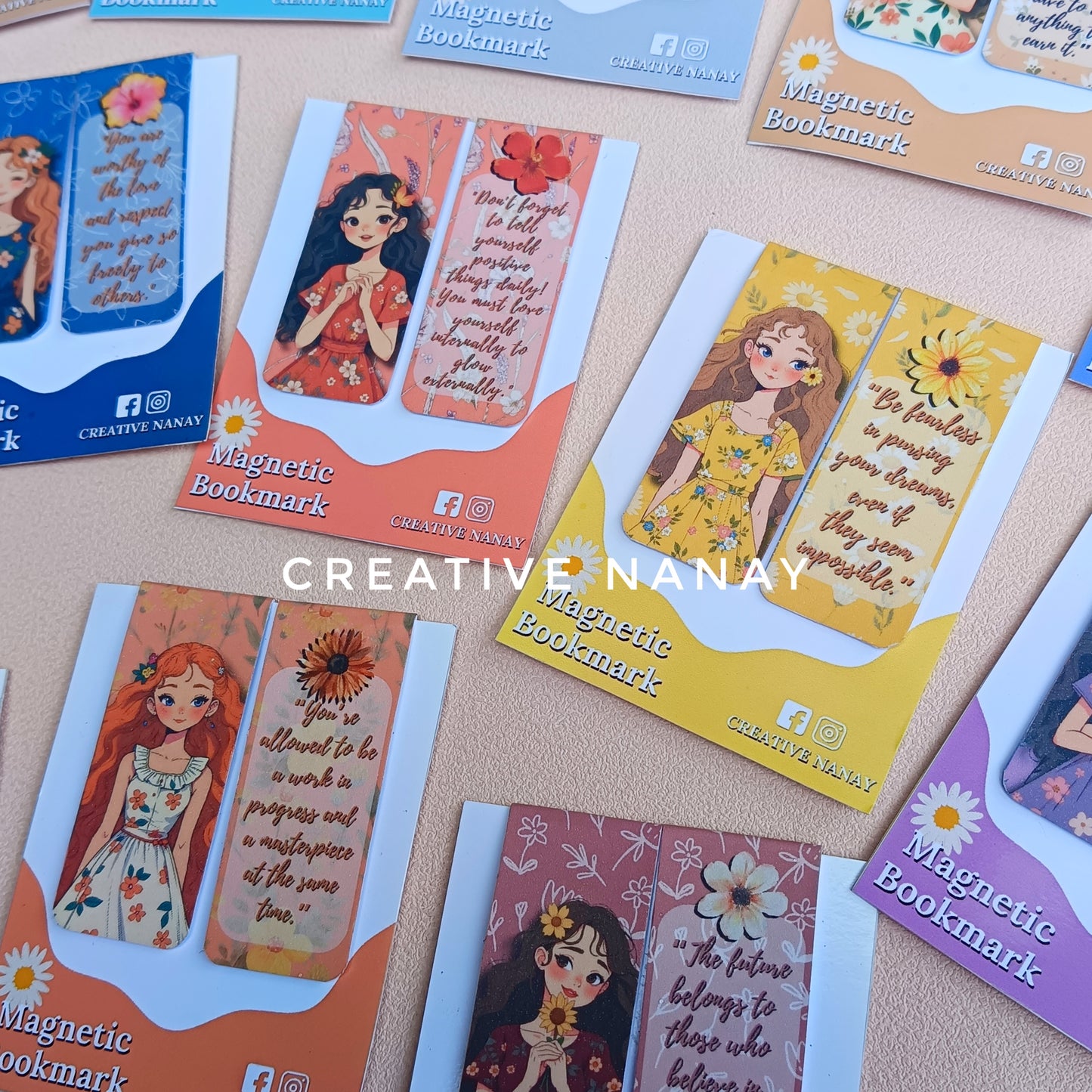 MIRA FLORAL MAGNETIC BOOKMARK