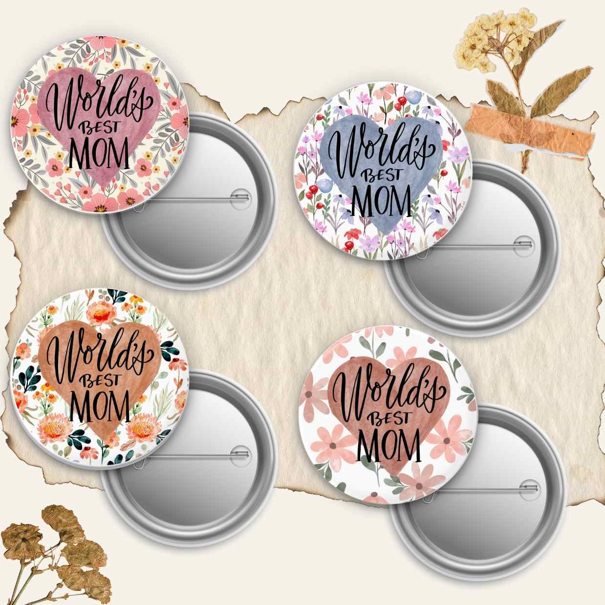 Mother's day Badge Pin