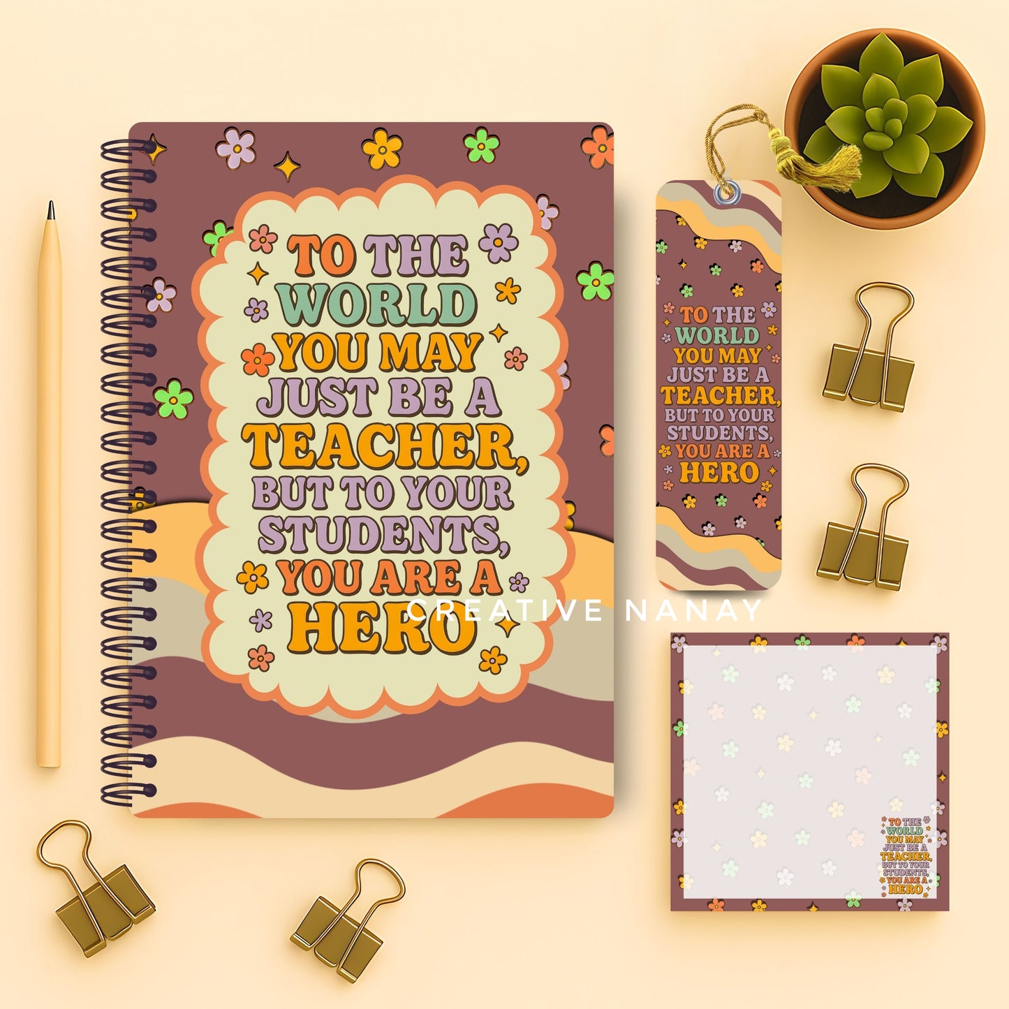 Retro Teacher's Day Set