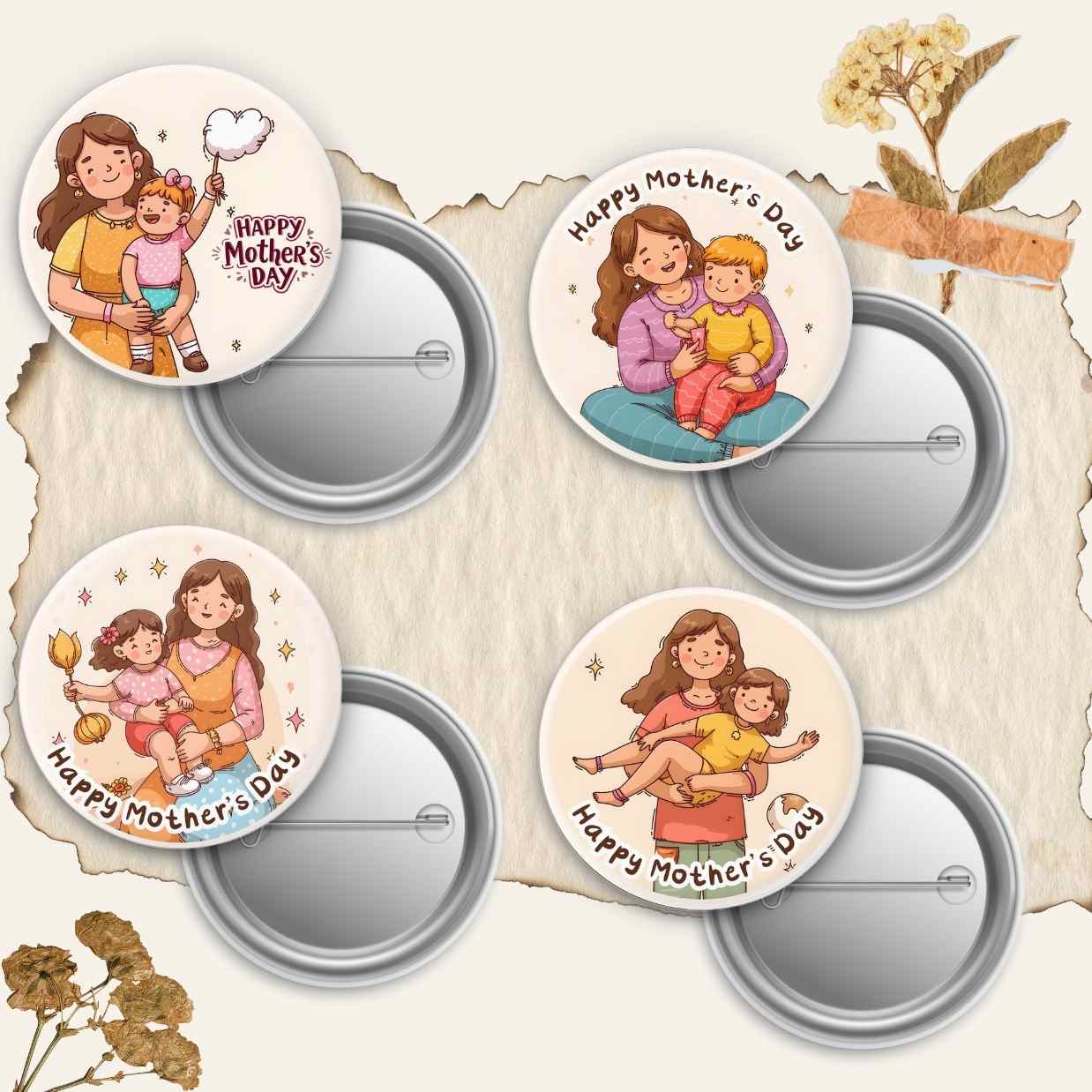 Mother's day Badge Pin
