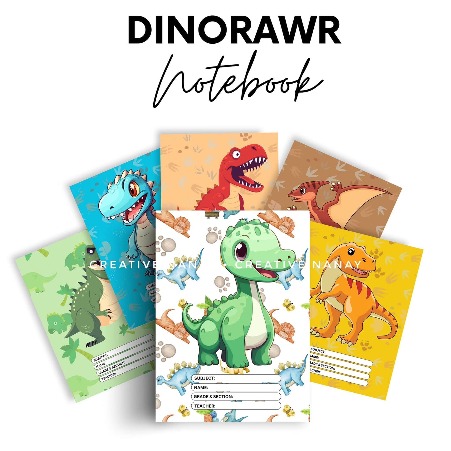 Notebook Cover with Lines