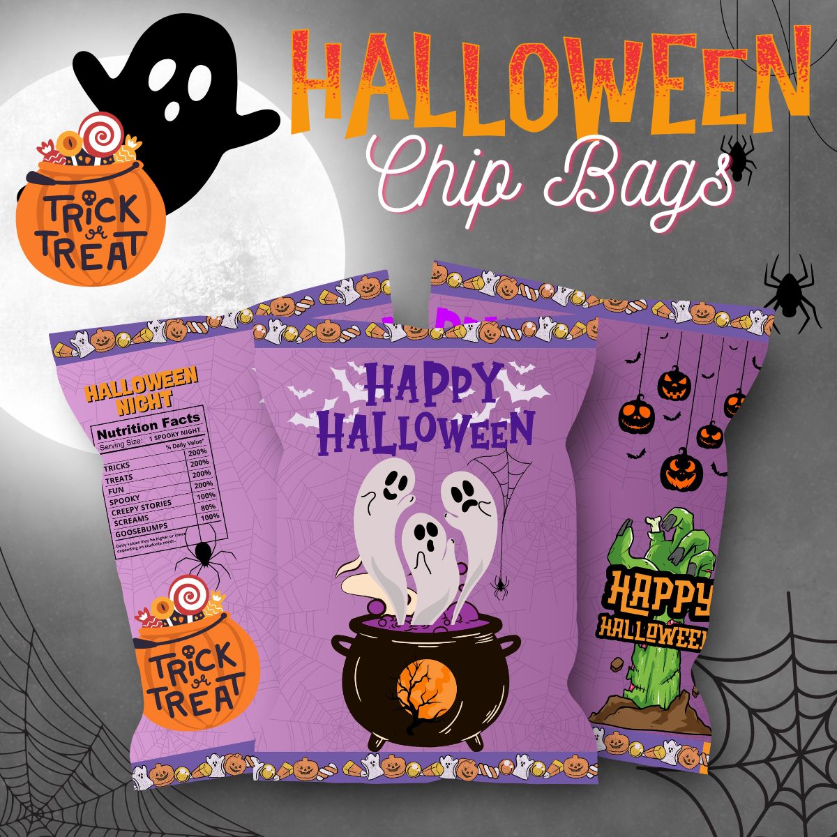 HALLOWEEN - CHIP BAGS