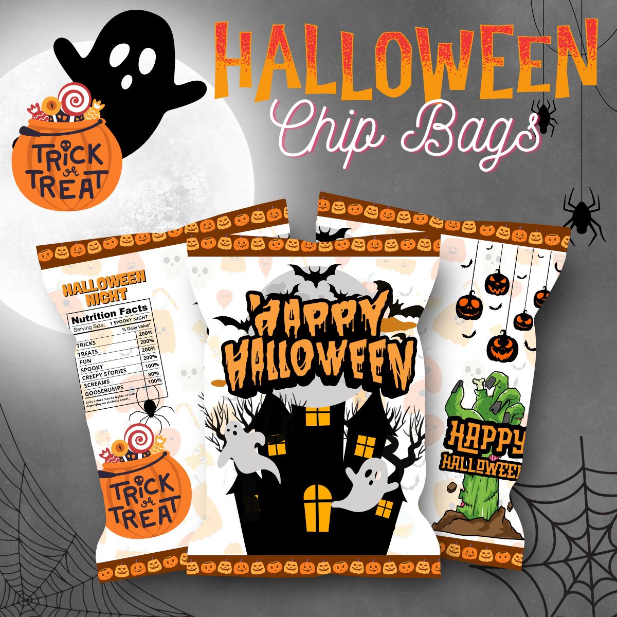 HALLOWEEN - CHIP BAGS