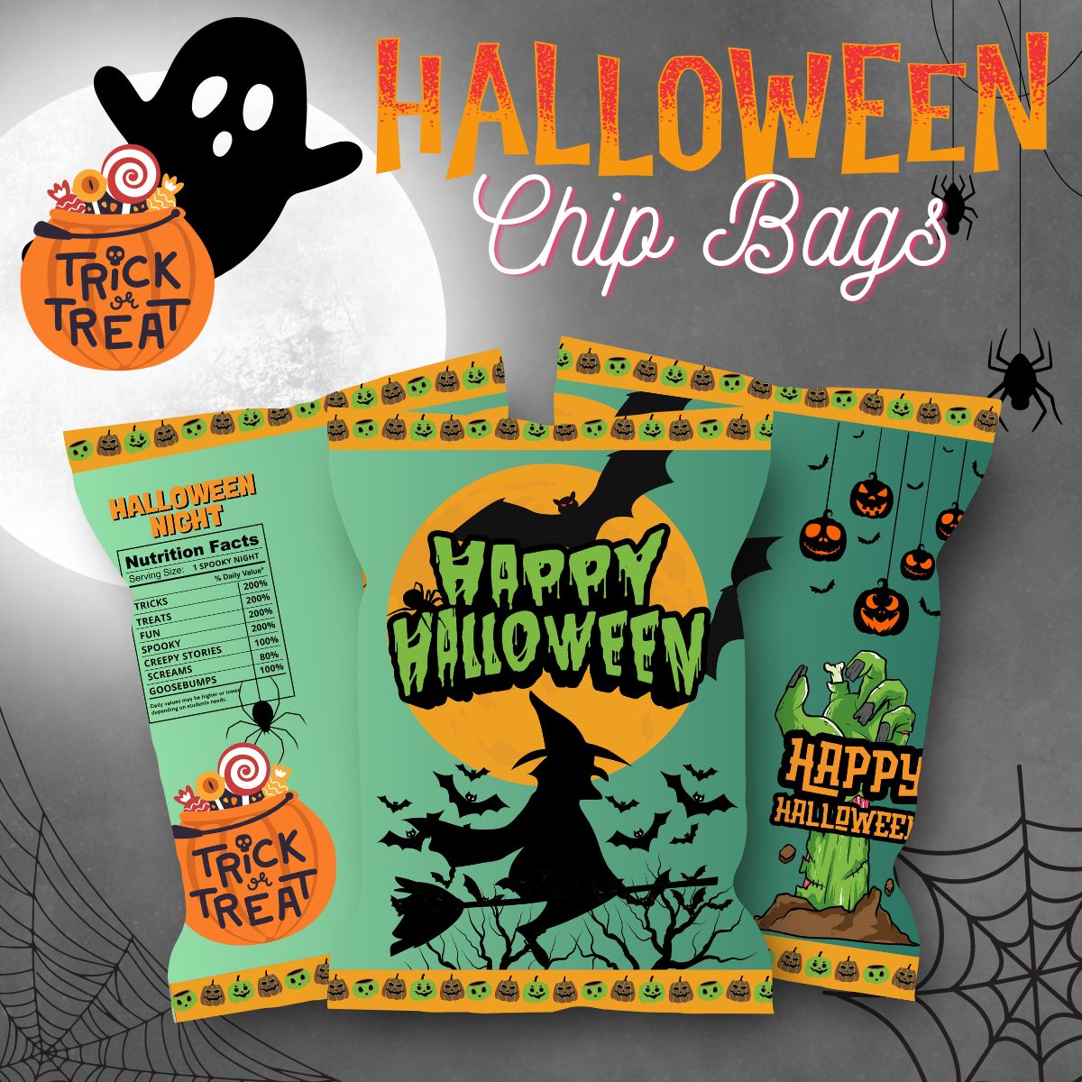 HALLOWEEN - CHIP BAGS