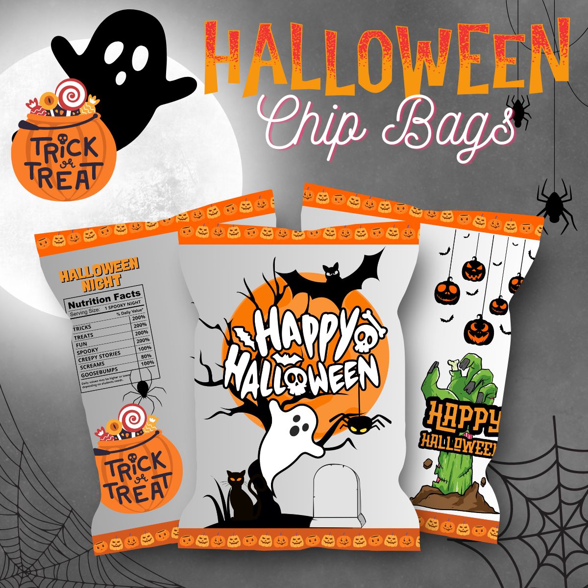 HALLOWEEN - CHIP BAGS