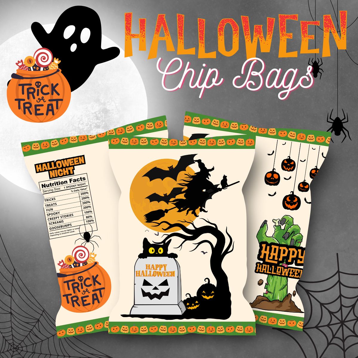 HALLOWEEN - CHIP BAGS