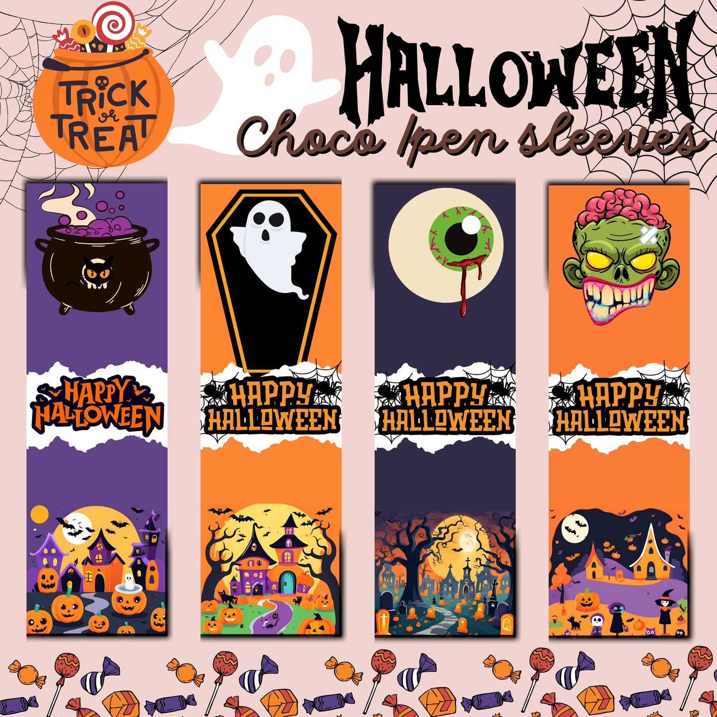 HALLOWEEN - Choco/Pen Sleeves