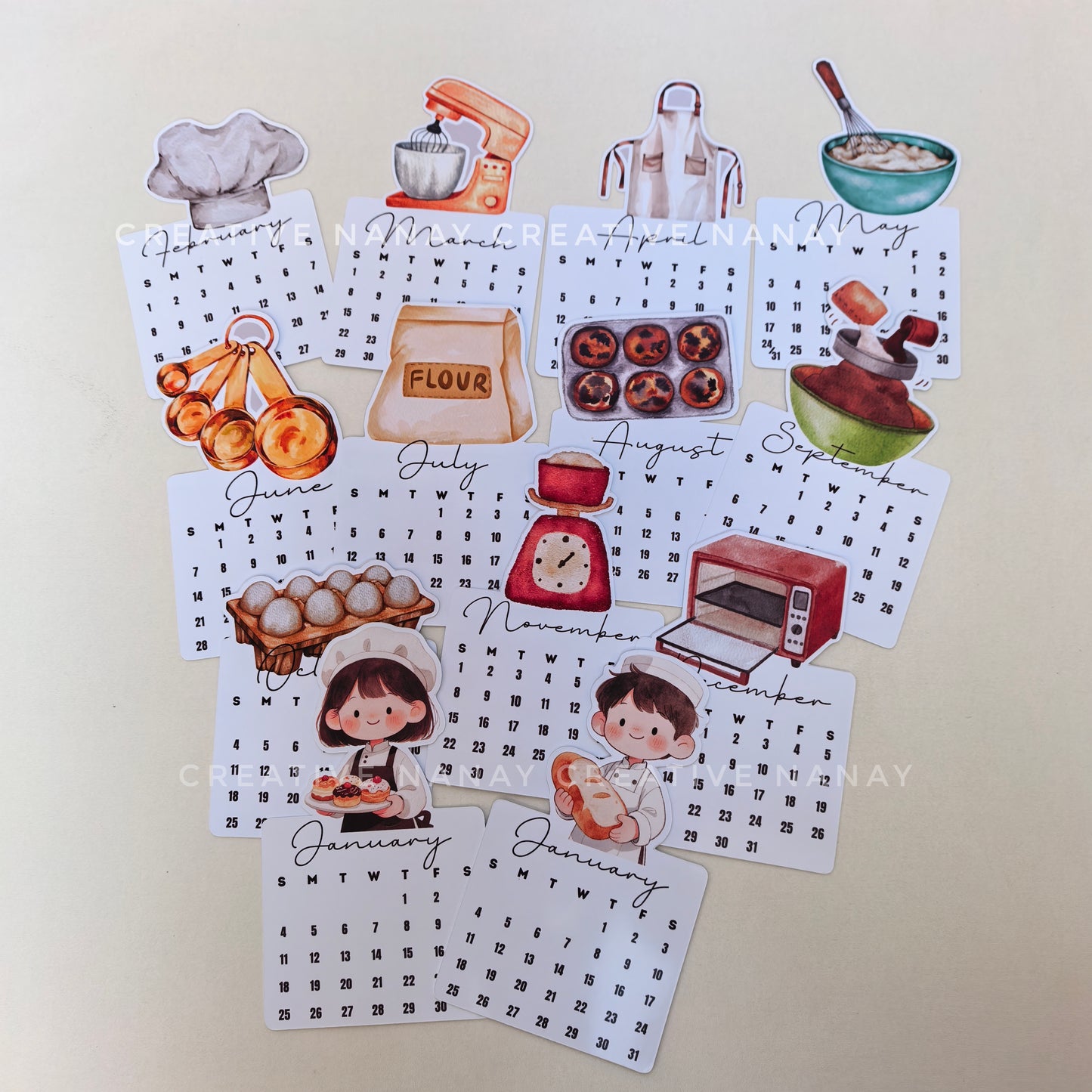 2026 Professions Mini Calendar