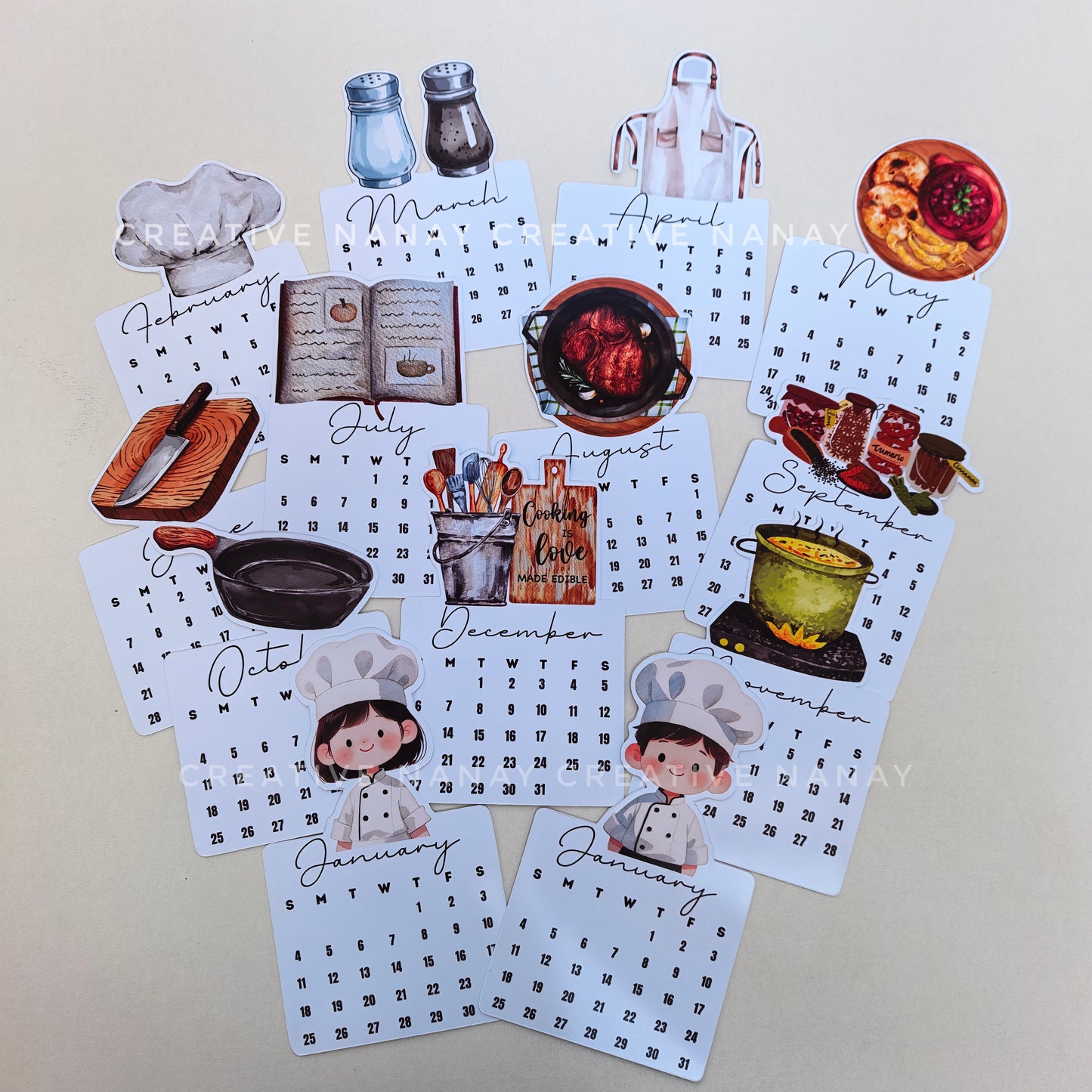 2026 Professions Mini Calendar