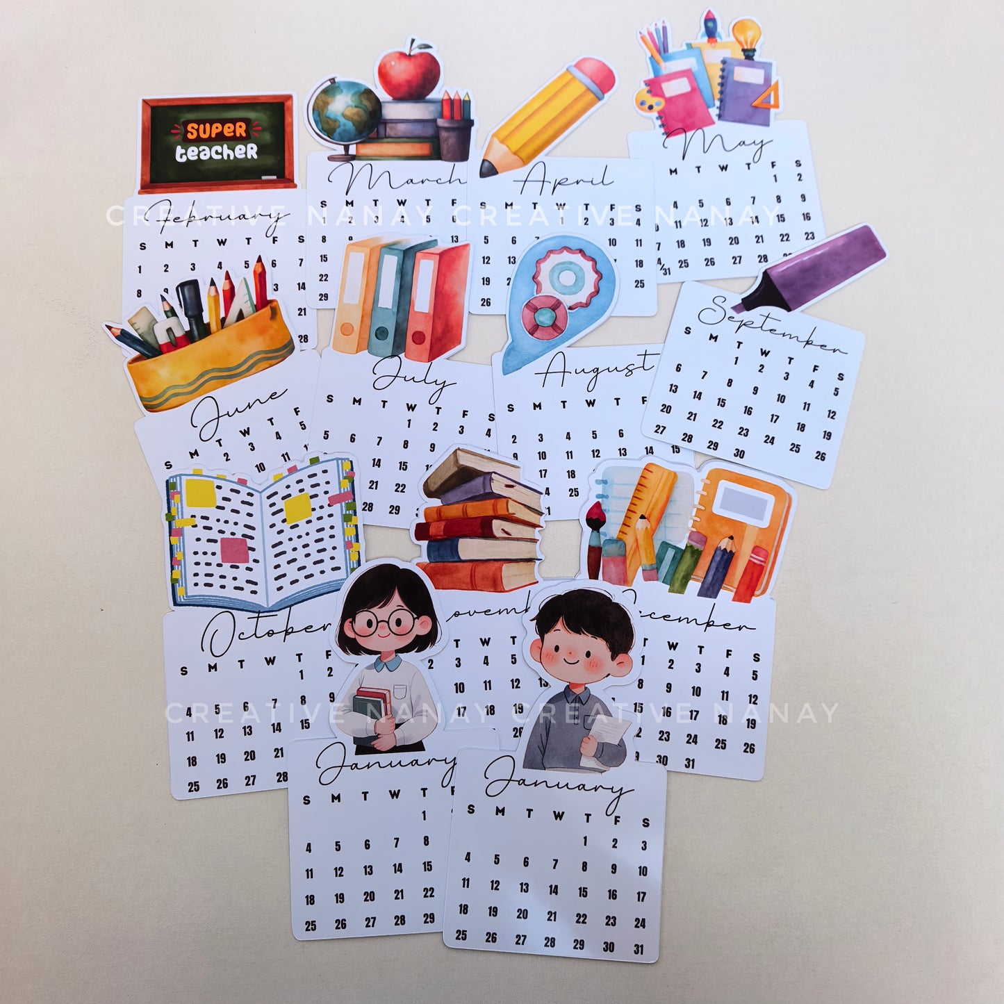 2026 Professions Mini Calendar